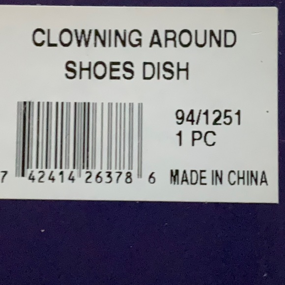 Rare Vintage FItz & Floyd “Clowning Around” series “Shoes Dish - NIB - Picture 7 of 8